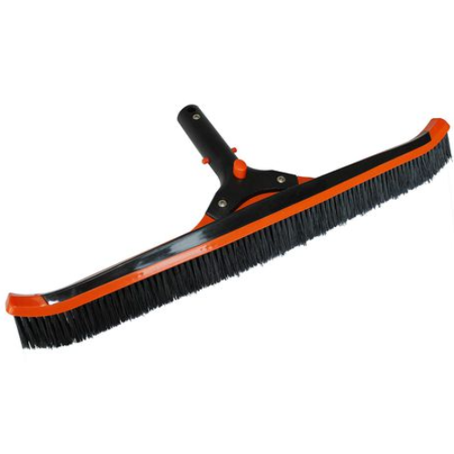 Pro Curved Pool Brush 500Mm With V-Clip & Nylon Bristles
