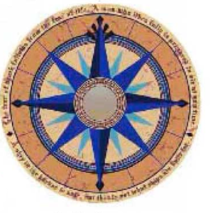 Fibreglass Pool Mosaic - Marble Compass