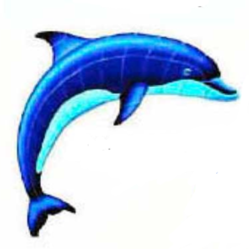 Fibreglass Pool Mosaic – Large Dolphin
