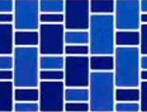 Fibreglass Pool Mosaic - Waterfalls Dk Blue